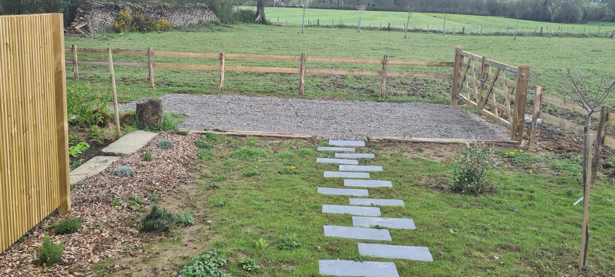 Roulotte A La Ferme Buissonniere Villa La Lande-de-Louge Luaran gambar